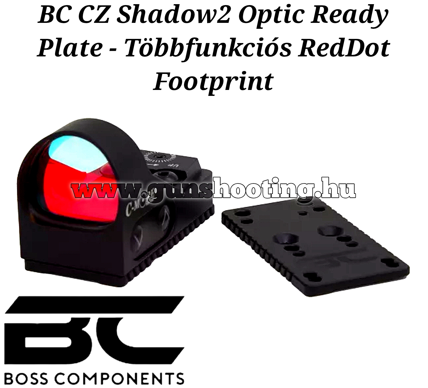 Double Alpha Academy BC CZ Shadow 2 Optic Ready Plate - Többfunkciós RedDot Footprint