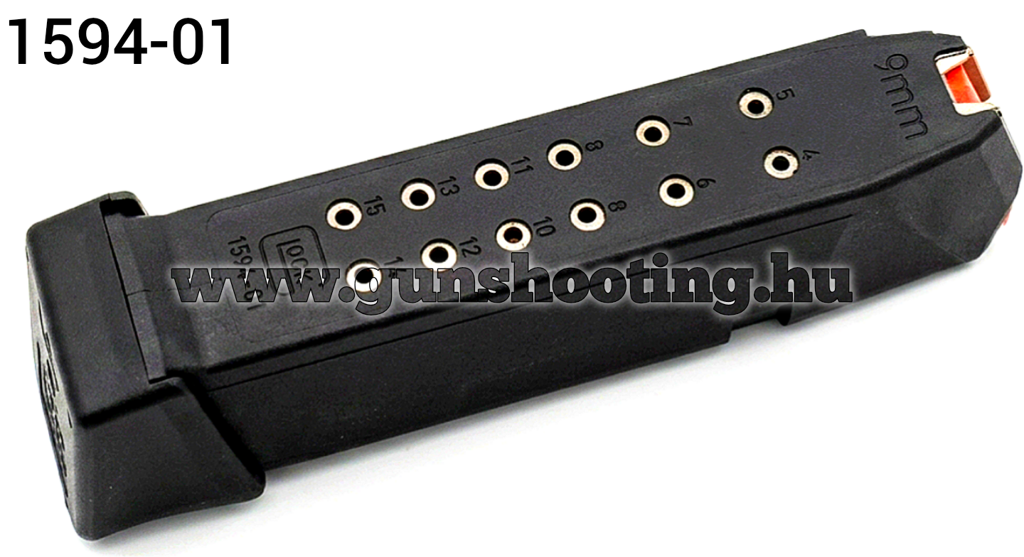 GS-GA394 Glock 19+2 17RD  tár hosszított ( Follower Orange ) 1594-01